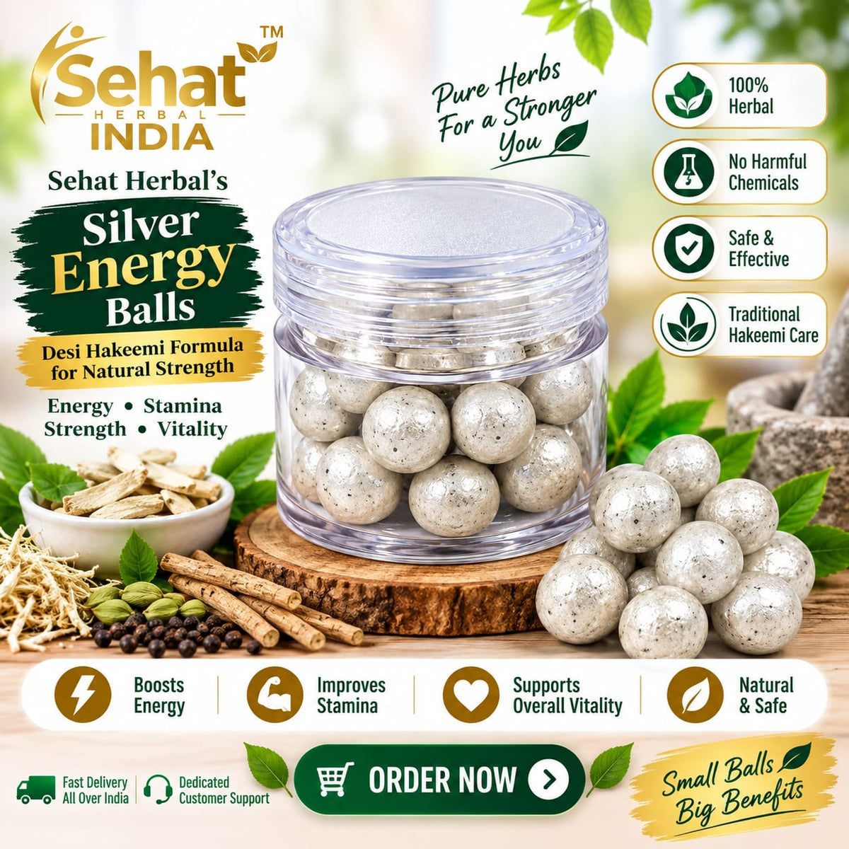 Sehat Herbal's Silver Bhasm Tablet