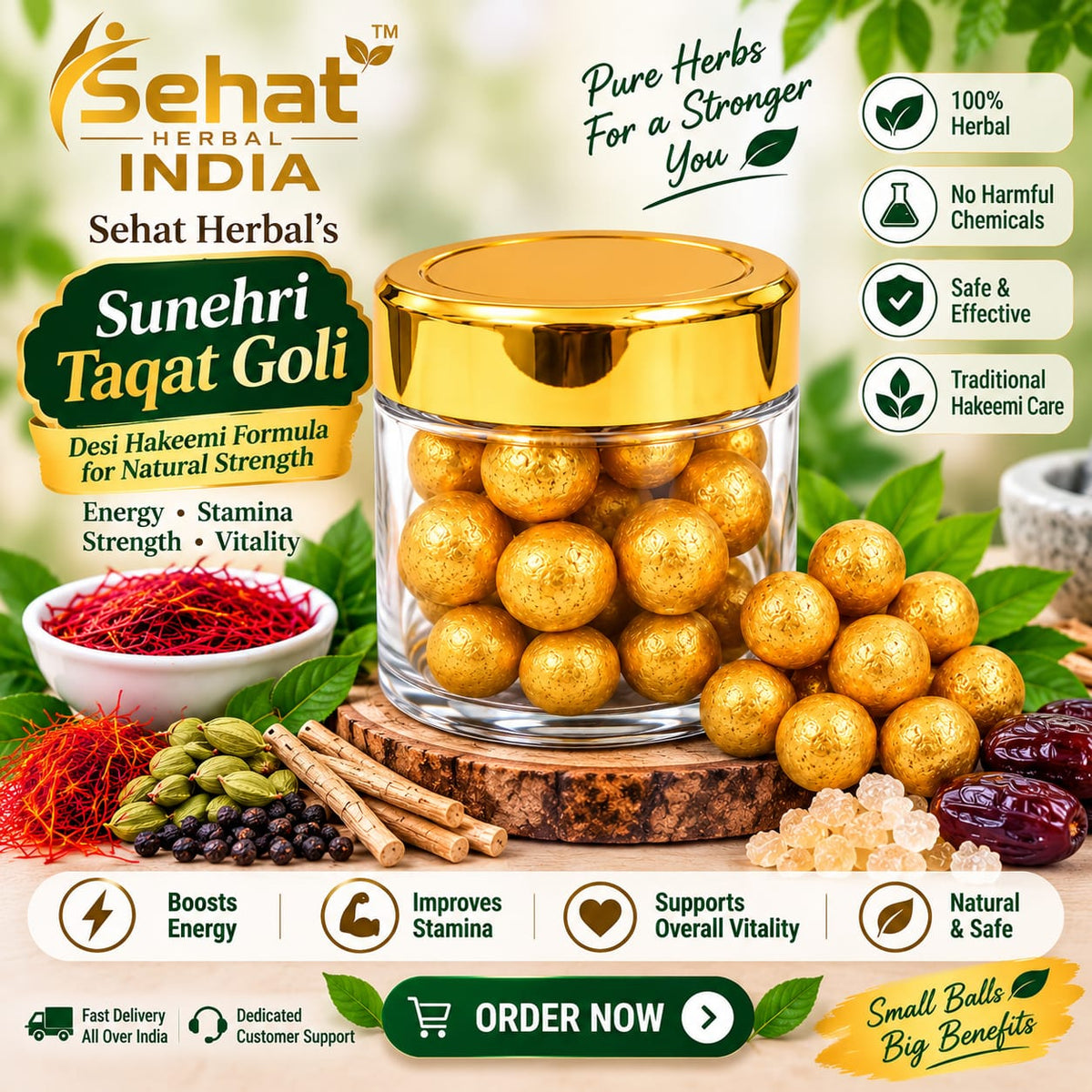 Sehat Herbal's Golden Bhasm Tablet